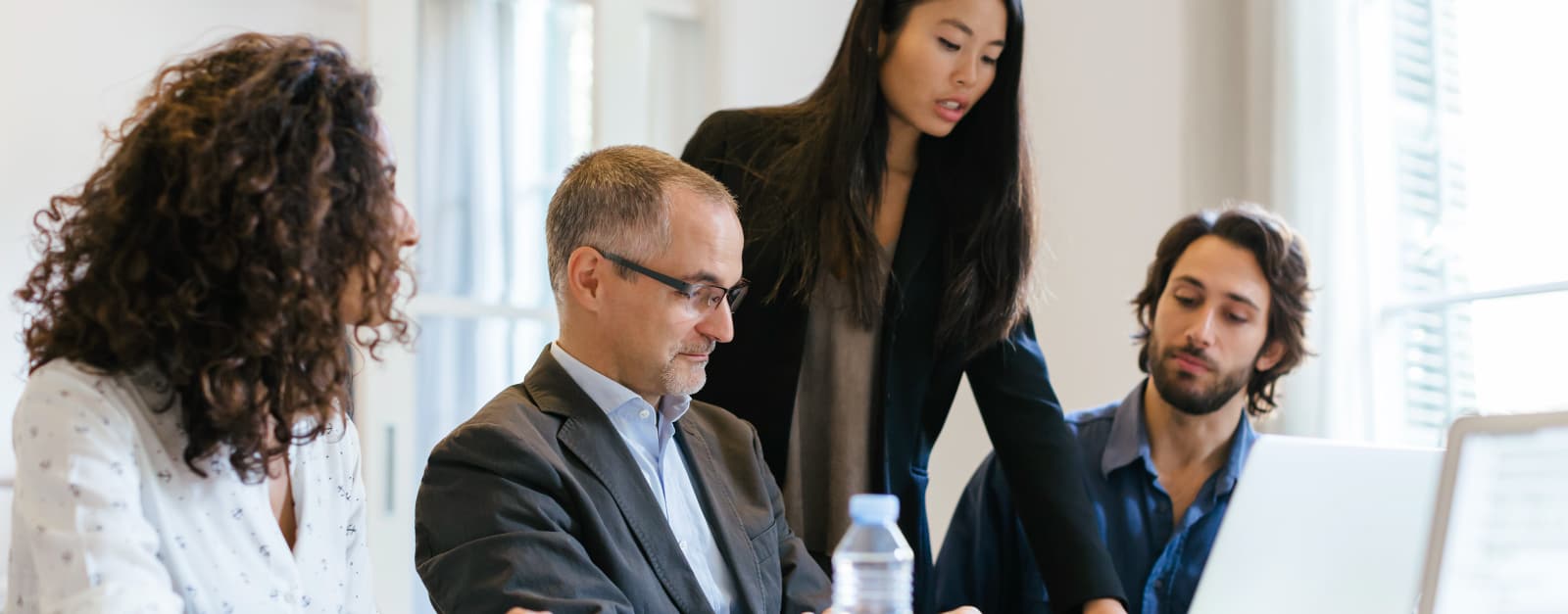 People in a meeting