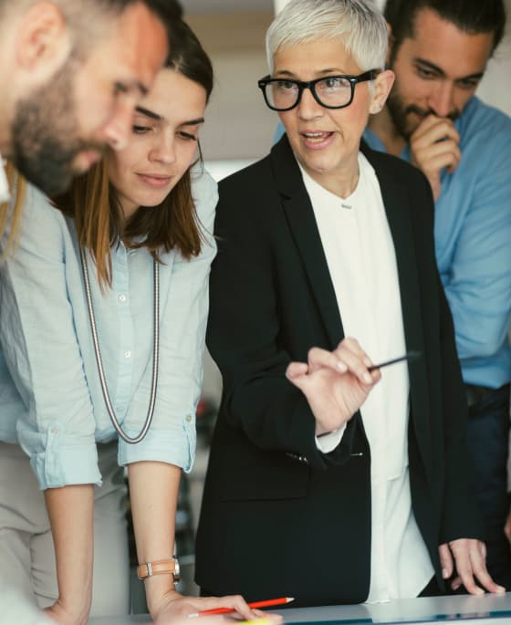 Group of people talking